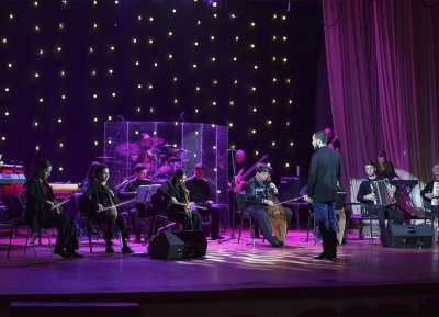 Оркестр народных инструментов имени Отара Хунцария готовится к очередному отчетному концерту